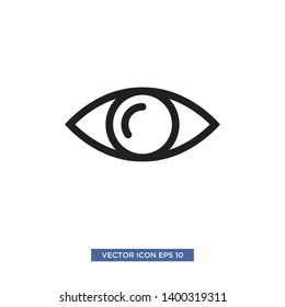 Eye icon vector illustration template