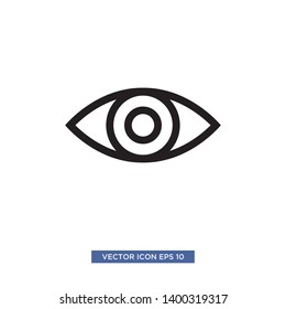 Eye icon vector illustration template
