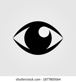 Eye icon - vector illustration. Vision symbol for logo design element.