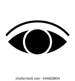 Eye Icon, Vector Illustration,User Interface Glyph