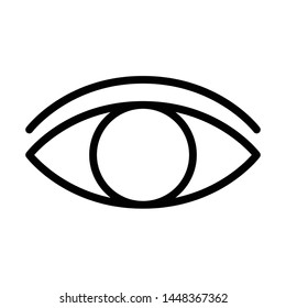 Eye Icon, Vector Illustration,User Interface Outline