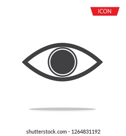 eye icon vector isolated on white background.