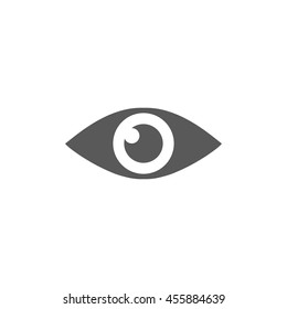 Eye icon vector isolated on white background. view symbol for your design, logo, application, UI