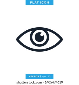 Eye Icon Vector Logo Design Template