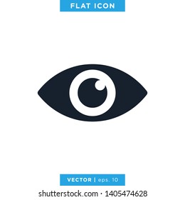 Eye Icon Vector Logo Design Template