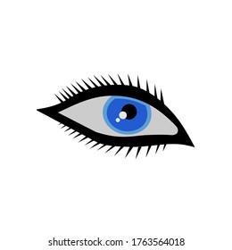 eye icon vector logo design isolated white background