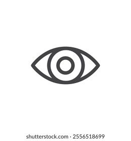 Eye icon Vector logo outline