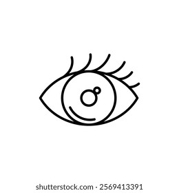 Eye icon Vector logo outline