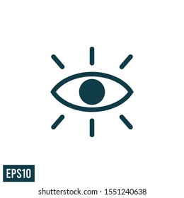 eye icon vector logo template design element