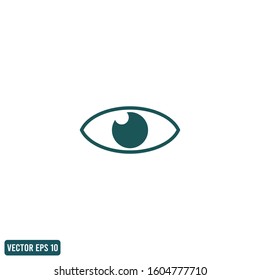 eye icon vector logo template design element