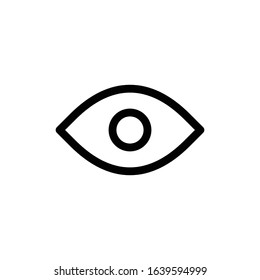 eye icon vector logo template. vision symbol flat design EPS10