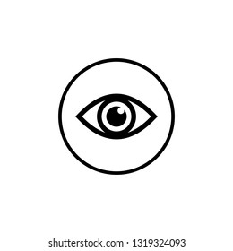 Eye icon vector. Look and Vision icon. Eye vector icon
