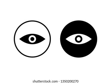 Eye icon vector. Look and Vision icon. Eye vector icon
