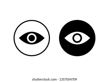 Eye icon vector. Look and Vision icon. Eye vector icon