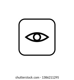 Eye icon vector. Look and Vision icon. Eye vector icon