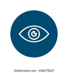 Eye icon vector. Look and Vision symbol. Eye logo design inspiration