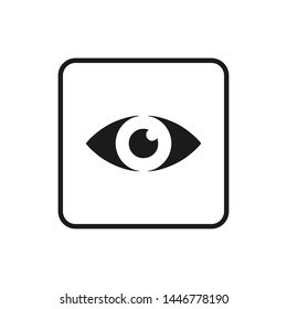 Eye icon vector. Look and Vision symbol. Eye logo design inspiration