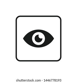 Eye icon vector. Look and Vision symbol. Eye logo design inspiration
