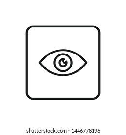 Eye icon vector. Look and Vision symbol. Eye logo design inspiration