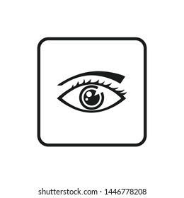 Eye icon vector. Look and Vision symbol. Eye logo design inspiration