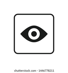 Eye icon vector. Look and Vision symbol. Eye logo design inspiration
