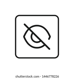 Eye icon vector. Look and Vision symbol. Eye logo design inspiration