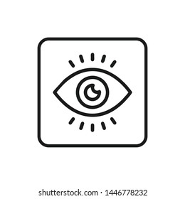 Eye icon vector. Look and Vision symbol. Eye logo design inspiration