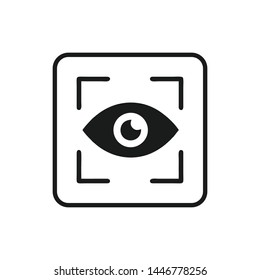 Eye icon vector. Look and Vision symbol. Eye logo design inspiration