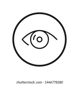  Vector de iconos oculares. Símbolo de aspecto y visión. Inspiración en el diseño del logotipo ocular