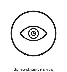 Eye icon vector. Look and Vision symbol. Eye logo design inspiration