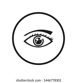 Eye icon vector. Look and Vision symbol. Eye logo design inspiration