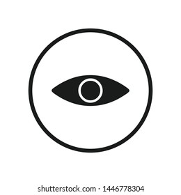 Eye icon vector. Look and Vision symbol. Eye logo design inspiration