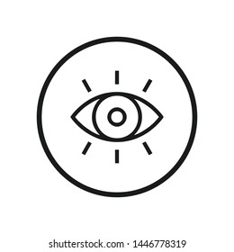 Eye icon vector. Look and Vision symbol. Eye logo design inspiration