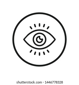 Eye icon vector. Look and Vision symbol. Eye logo design inspiration