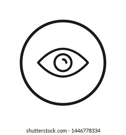 Eye icon vector. Look and Vision symbol. Eye logo design inspiration