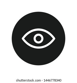 Eye icon vector. Look and Vision symbol. Eye logo design inspiration