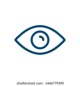 Eye icon vector. Look and Vision symbol. Eye logo design inspiration