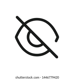 Eye icon vector. Look and Vision symbol. Eye logo design inspiration