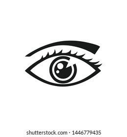 Eye icon vector. Look and Vision symbol. Eye logo design inspiration