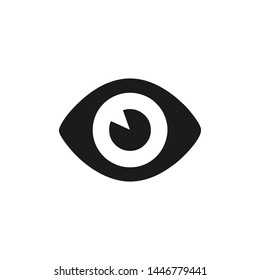 Eye icon vector. Look and Vision symbol. Eye logo design inspiration