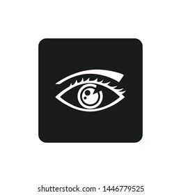 Eye icon vector. Look and Vision symbol. Eye logo design inspiration