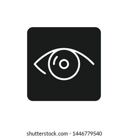 Eye icon vector. Look and Vision symbol. Eye logo design inspiration
