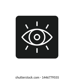 Eye icon vector. Look and Vision symbol. Eye logo design inspiration