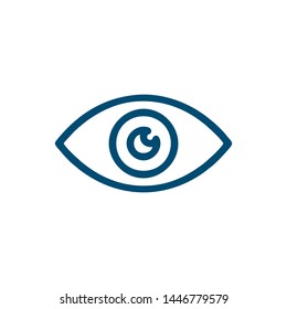 Eye icon vector. Look and Vision symbol. Eye logo design inspiration