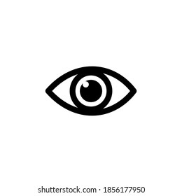 Vector de iconos oculares. Icono de vector ocular. Icono de Mirar y Visión