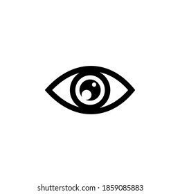 Eye icon vector. Eye vector icon. Look and Vision icon