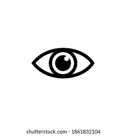 Vector de iconos oculares. Icono de vector ocular. Icono de Mirar y Visión