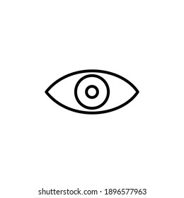 Vector de iconos oculares. Icono de vector ocular. Icono Mirar y Visión. 