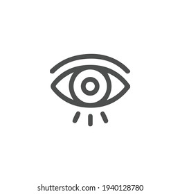Vector de iconos oculares. Icono Mirar y Visión. Icono de vector ocular