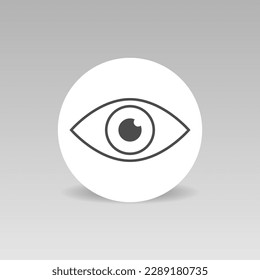 Eye icon vector icon. Look and vision sign
